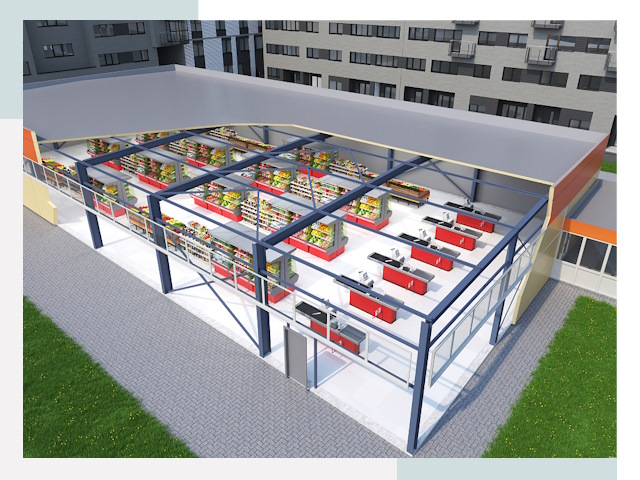 Строительство магазинов в Королев от 624 руб. за м²