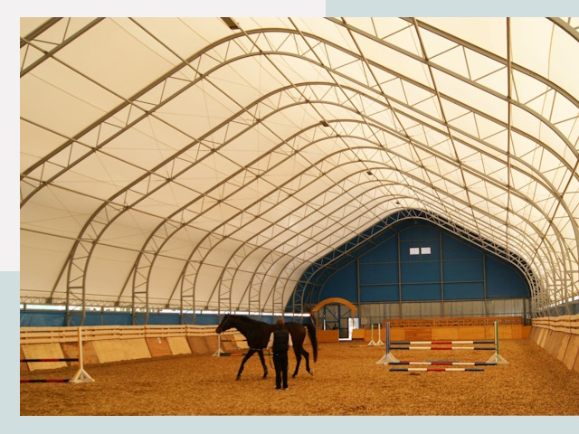 Строительство конных манежей в Королев