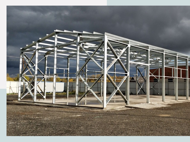 Двускатные ангары в Королев от 624 руб. за квадрат