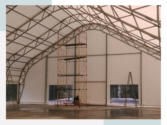 Шатровые ангары в Королев