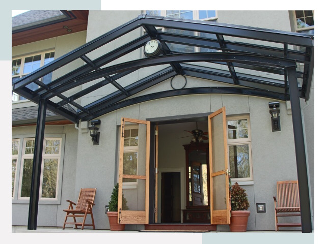 Козырьки металлические в Королев