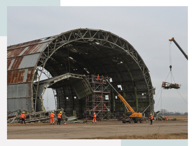 Демонтаж ангаров в Королев